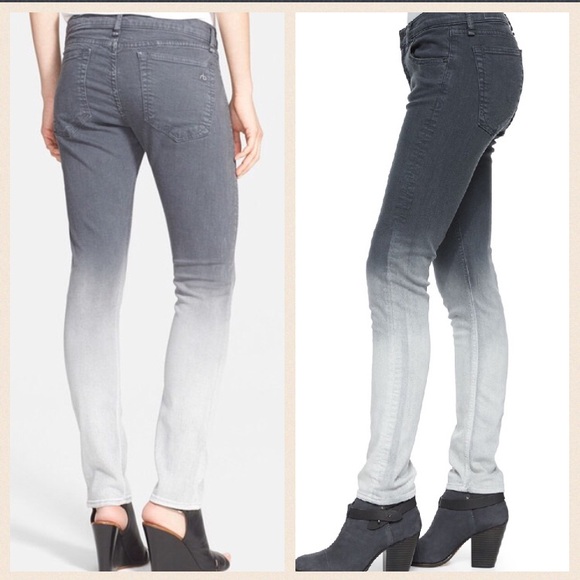 Rag n Bone Dre Skinny Jeans, Charcoal Ombre NWT - Picture 7 of 7